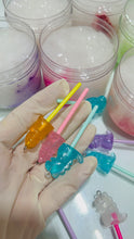 Load image into Gallery viewer, Dino Lolly- Clear slime