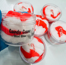 Load image into Gallery viewer, Candy Cane- cloud slime- x-mas