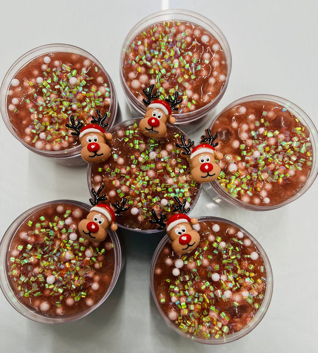 Reindeer snacks- crunchy slime- x-mas