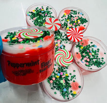 Load image into Gallery viewer, Peppermint Float- basic slime, x-mas
