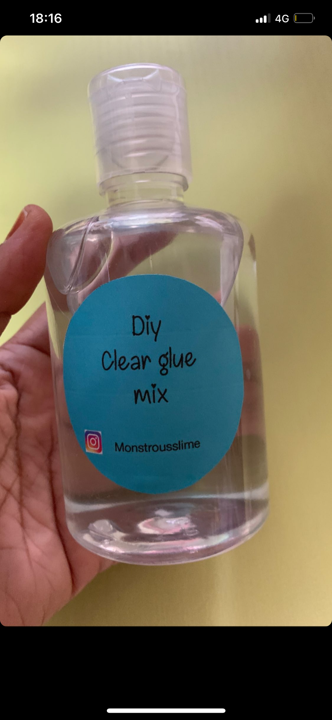 Diy clear glue mix- Supplies